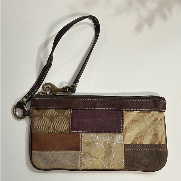 Coach Patchwork Leather Wristlet - Picture 3 of 11